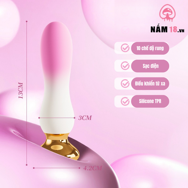 Máy Rung Hậu Môn Flower Romance 10 Chế Độ Rung