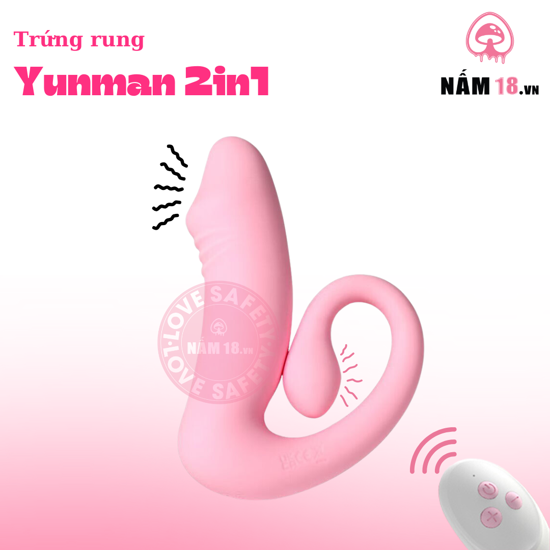  Trứng Rung Yunman 2in1 10 Chế Độ Rung 