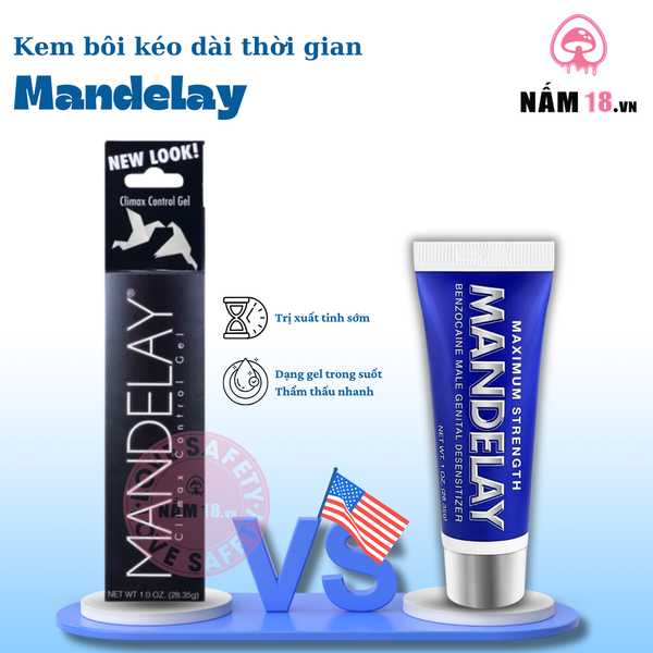  Kem Bôi Kéo Dài Thời Gian Mandelay Mỹ 
