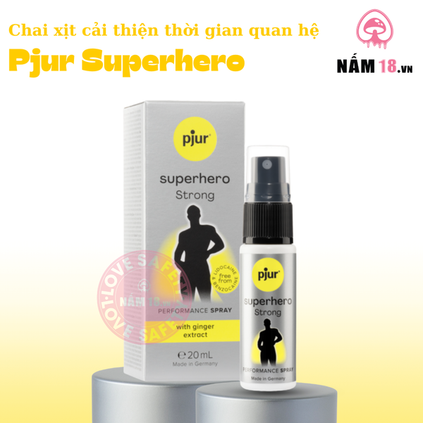 Chai Xịt Kéo Dài Thời Gian Pjur Superhero Strong