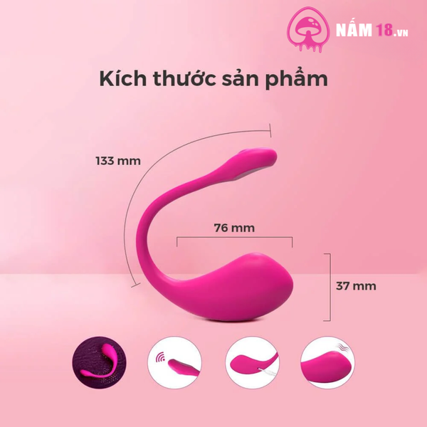 Trứng Rung Lovense Lush 2 Điều Khiển App