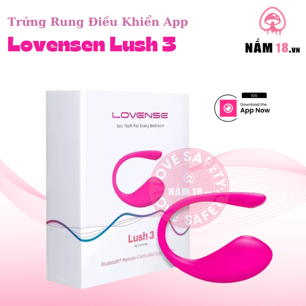Trứng Rung Lovense Lush 3 Điều Khiển App