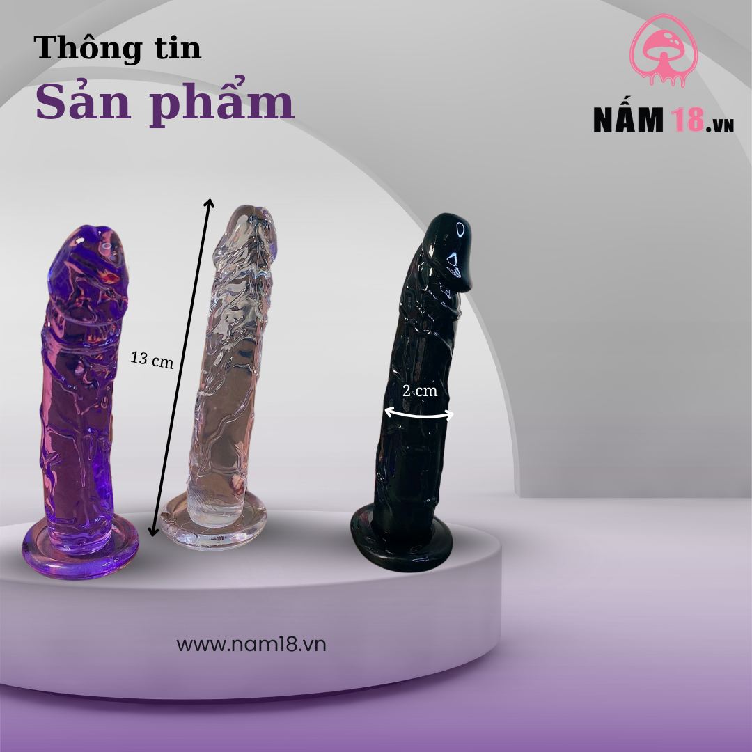 Dương Vật Dính Tường Transparent Mini 