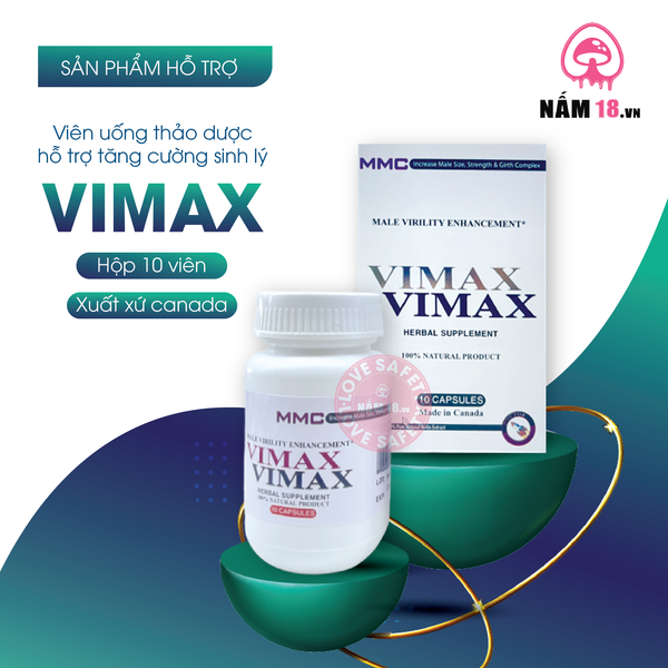 Viên Uống Thảo Dược Tăng Cường Sinh Lý Vimax - Hộp 10 Viên