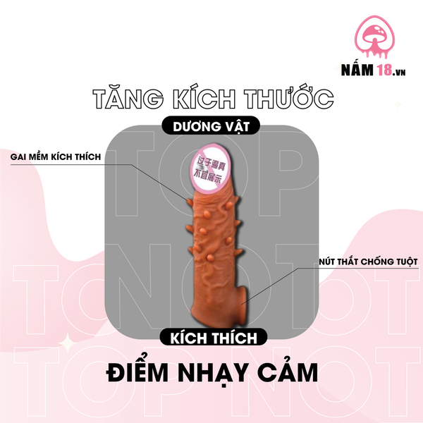 Đôn Dên Tăng Kích Thước Top Notch Gai Nổi, Chống Tuột
