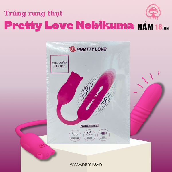 Trứng Rung Pretty Love Nobikuma Rung Thụt 3 Chế Độ