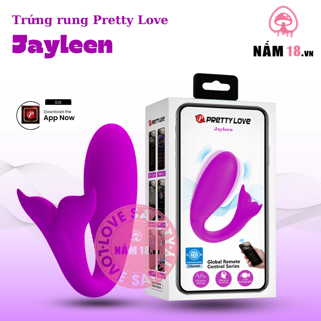 Trứng Rung Pretty Love Jayleen Điều Khiển App 