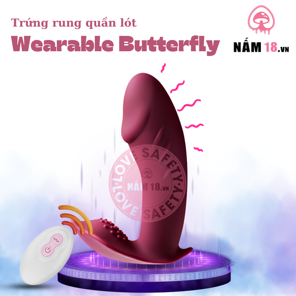 Trứng Rung Wearable Butterfly 10 Chế Độ Rung