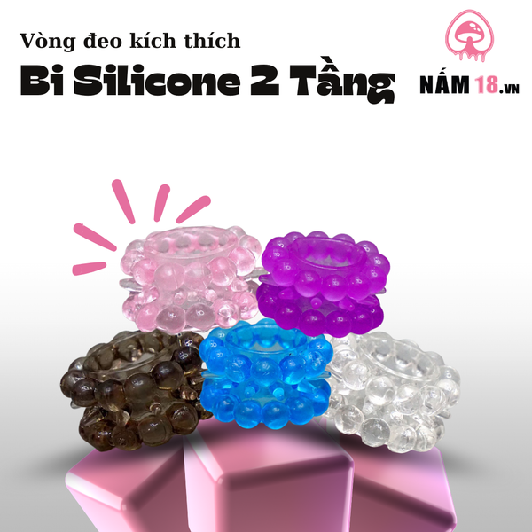  Vòng Đeo Bi Silicone 2 Tầng 