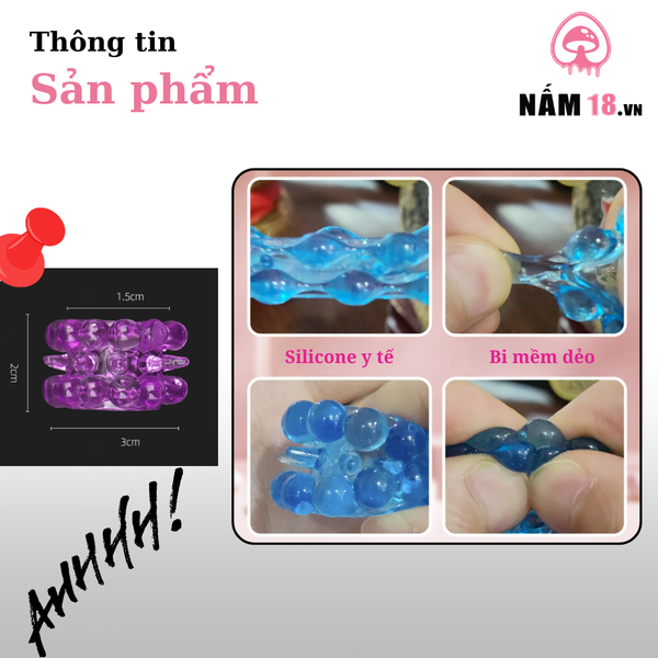  Vòng Đeo Bi Silicone 2 Tầng 