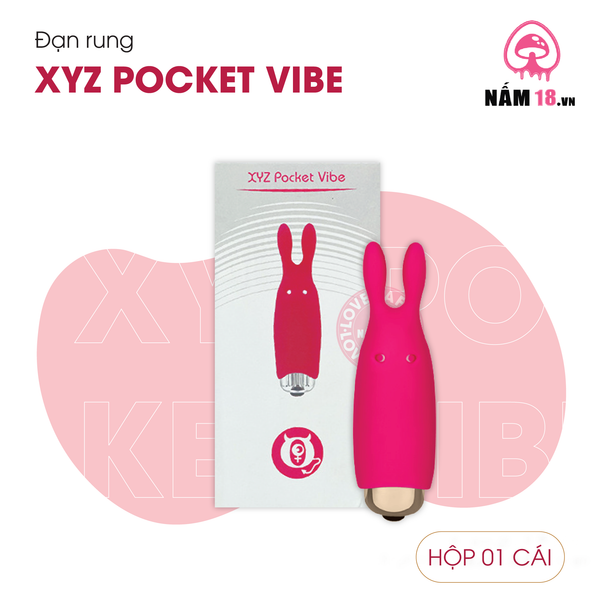 Đạn Rung Cao Cấp XYZ Pocket Vibe 10 Chế Độ - Dùng Pin