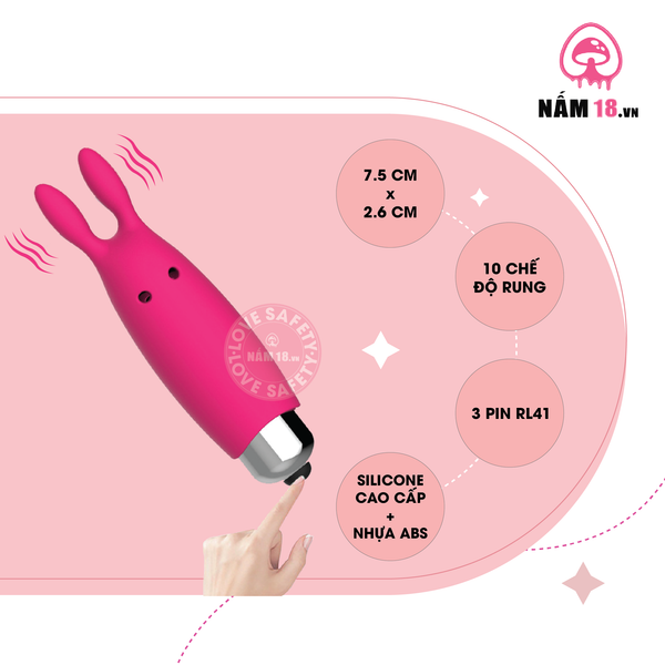 Đạn Rung Cao Cấp XYZ Pocket Vibe 10 Chế Độ - Dùng Pin