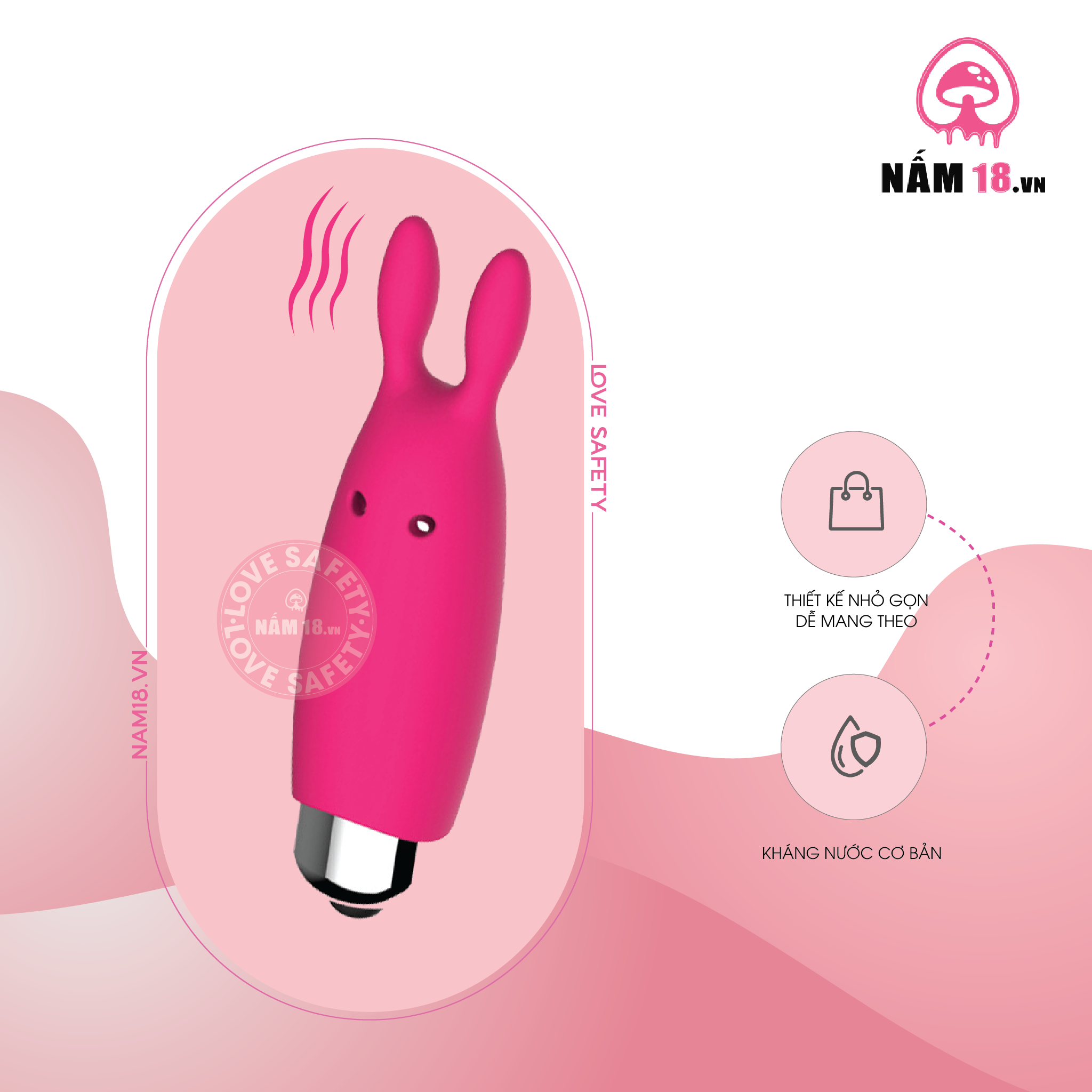  Đạn Rung Cao Cấp XYZ Pocket Vibe 10 Chế Độ - Dùng Pin 