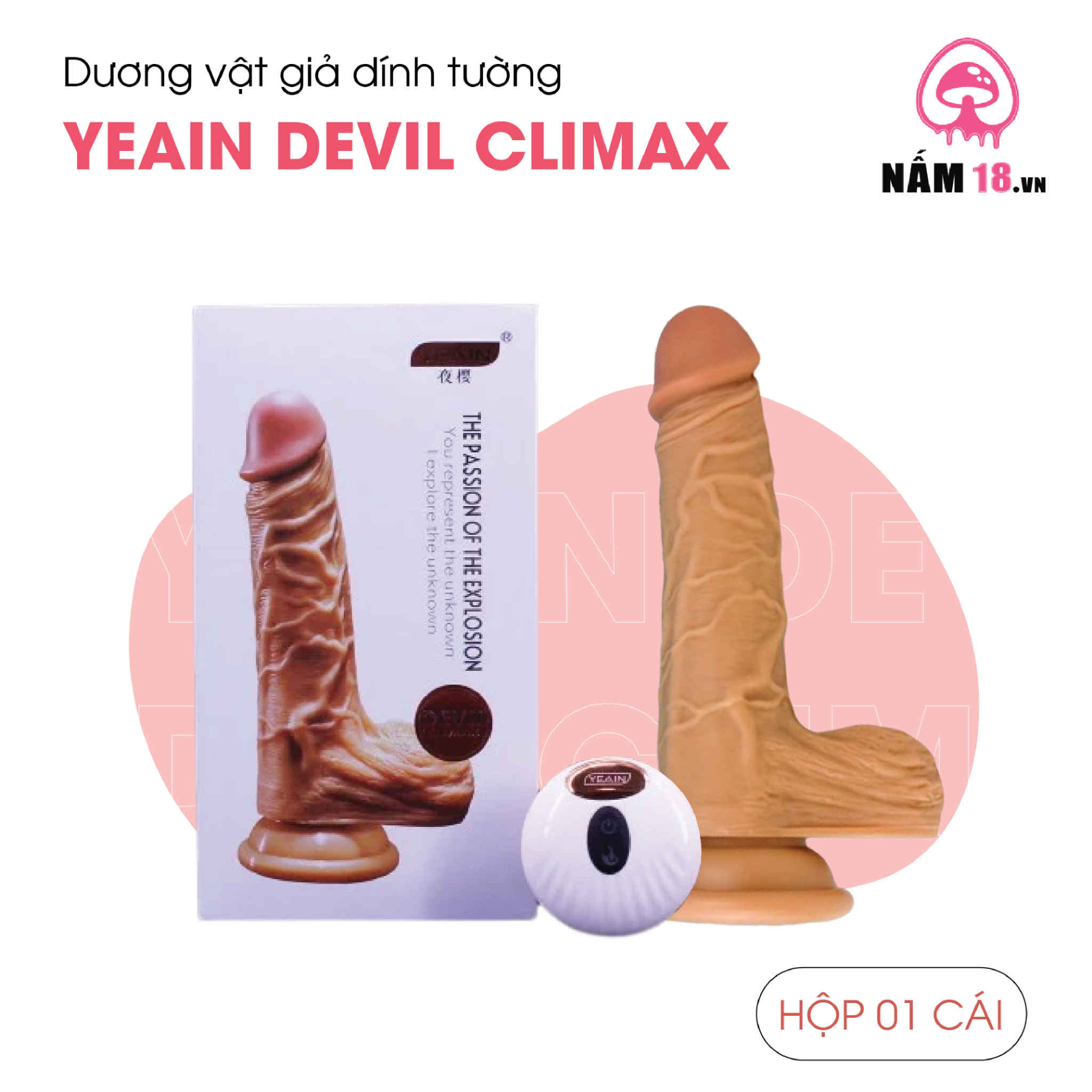  Dương Vật Dính Tường Yeain Devil Climax Phát Nhiệt Rung Ngoáy Đa Chế Độ - Sạc 