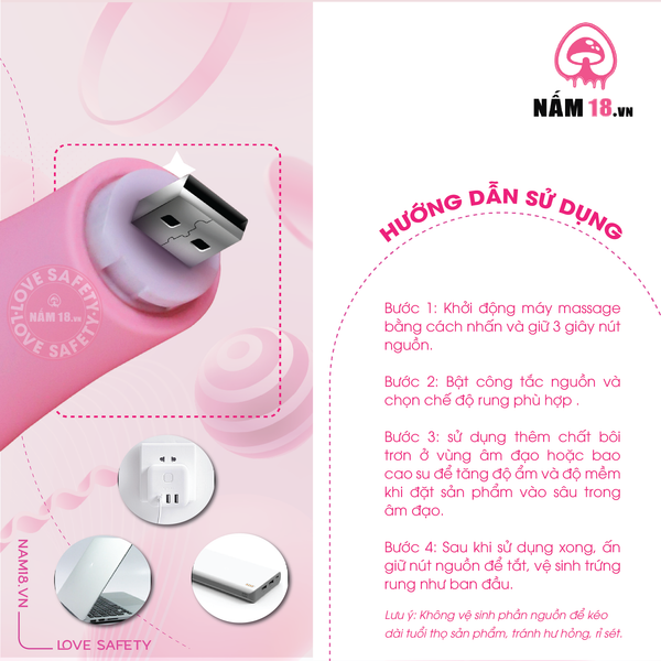 Chày Rung Yeain Little Sheep 10 Chế Độ Rung
