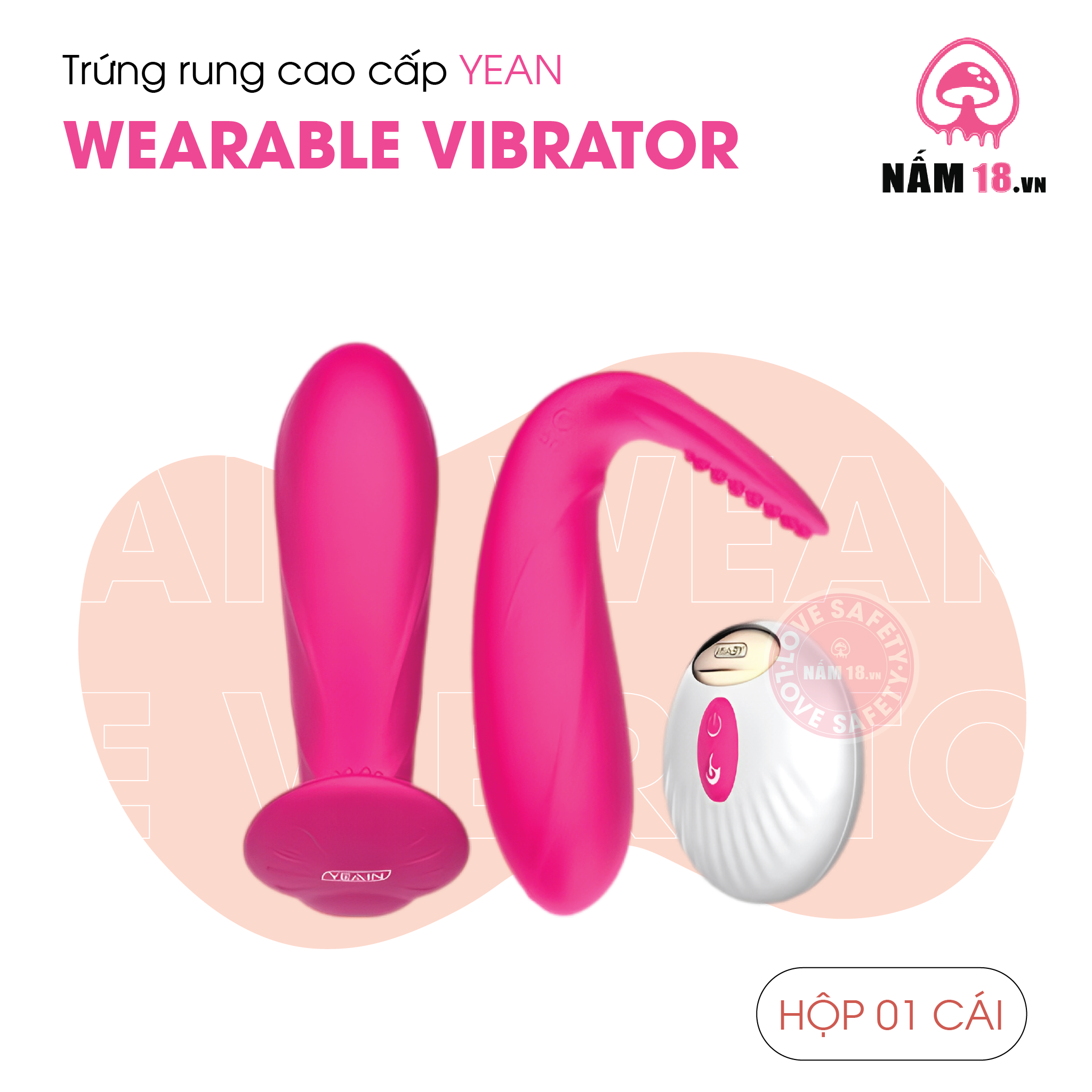  Trứng Rung Yeain Wearable Vibrator Tỏa Nhiệt 