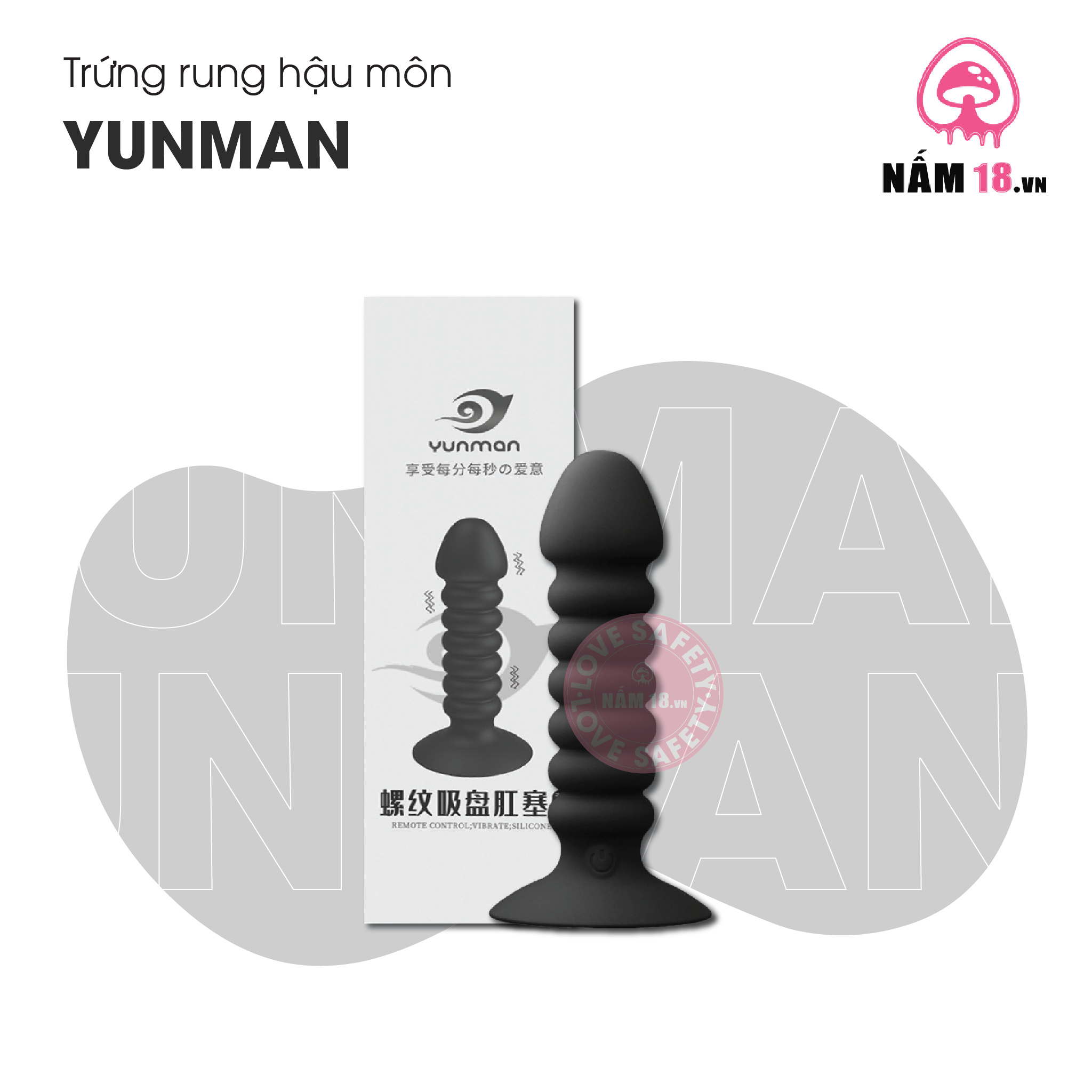  Trứng Rung Kích Thích Hậu Môn Yunman 10 Chế Độ Rung 