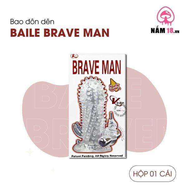 Bao Cao Su Đôn Dên Tăng Kích Thước Baile Braveman - Rung Nhánh