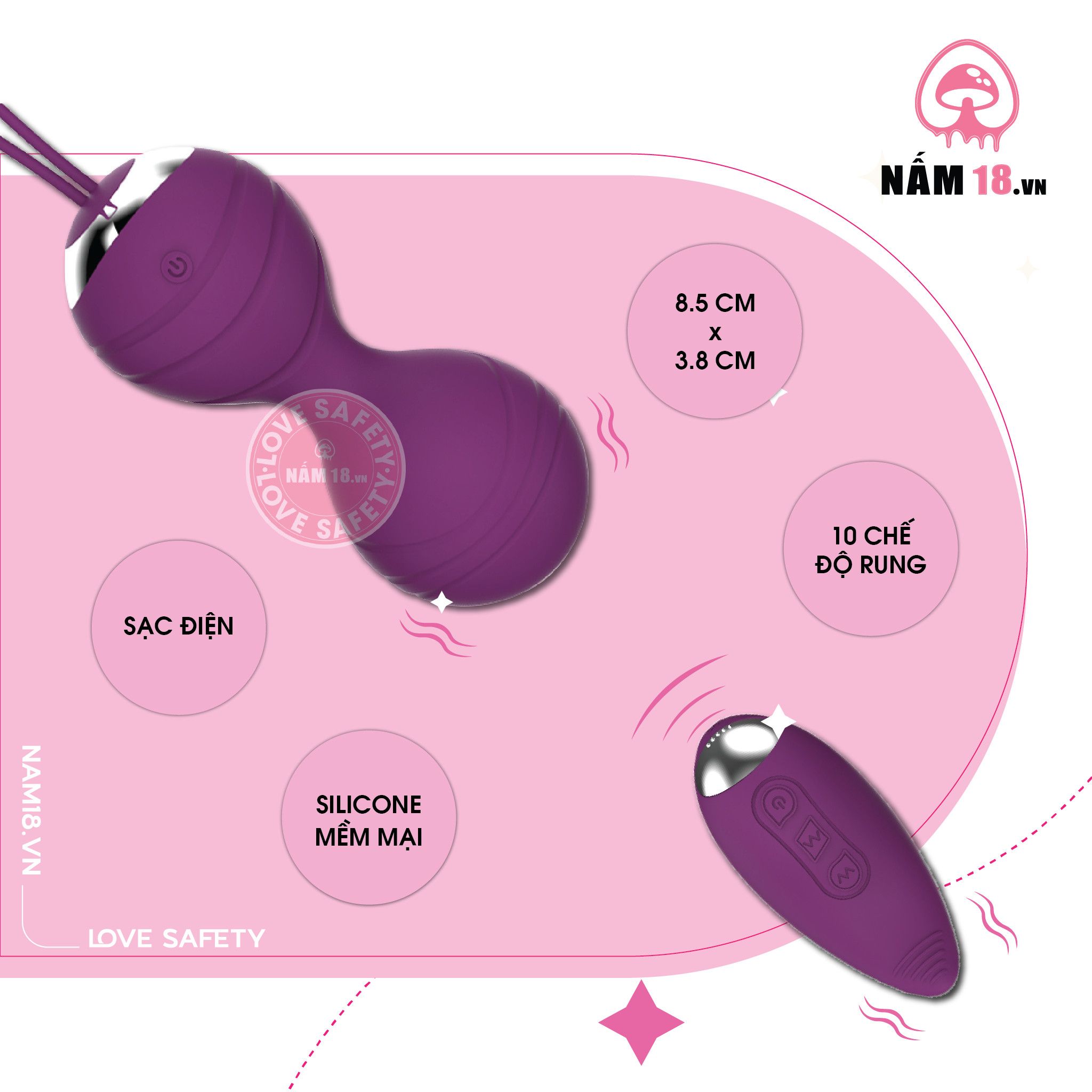  Trứng Rung Cao Cấp Isabella 10 Chế Độ Rung 