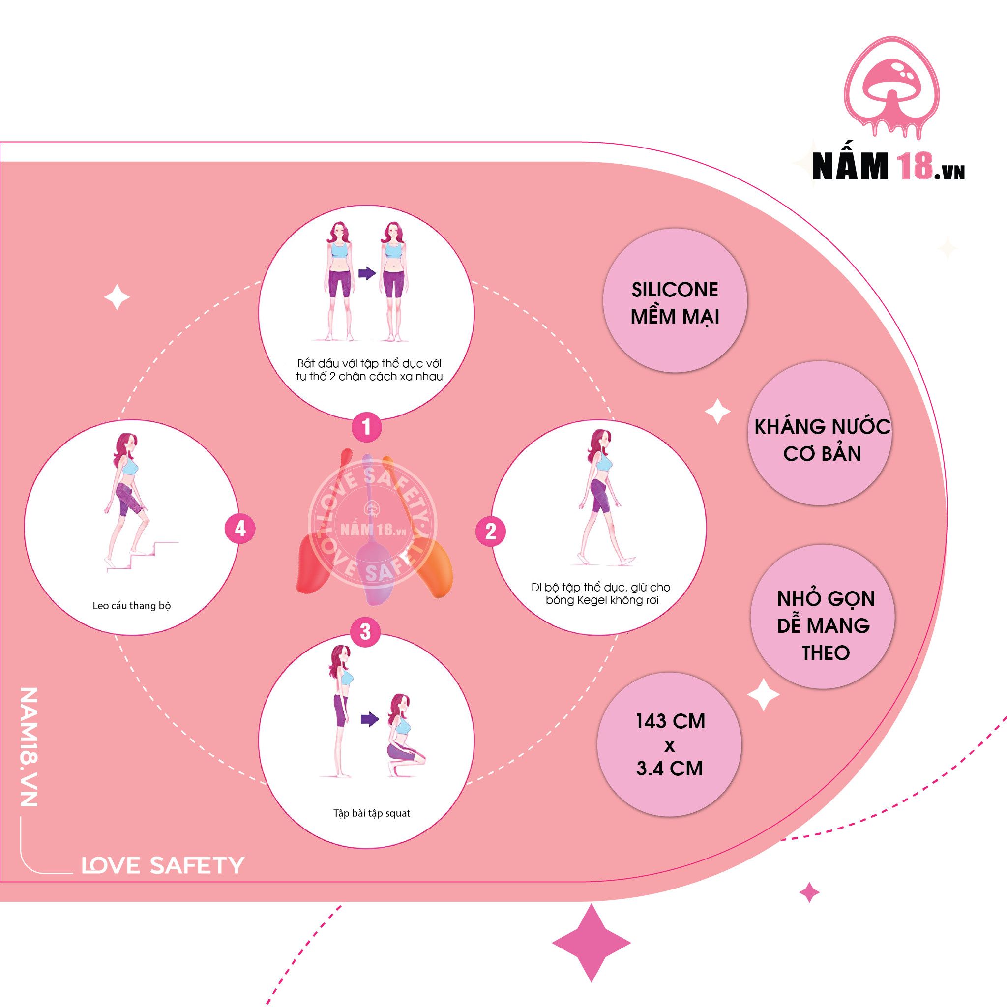  Bóng Tập Kegel Evelyn 