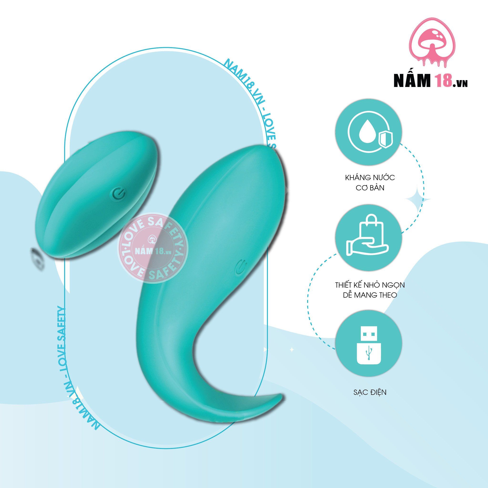  Trứng Rung Cao Cấp Sophia 10 Chế Độ Rung 