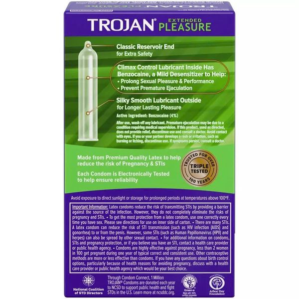 Bao Cao Su Kéo Dài Thời Gian Trojan Pleasure Extended