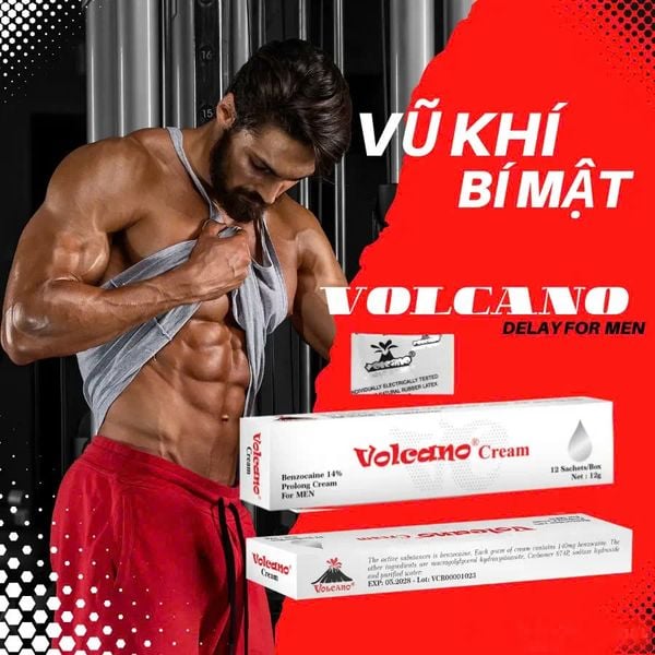 Kem Bôi Kéo Dài Thời Gian Volcano 14% - Tuýp 1gr