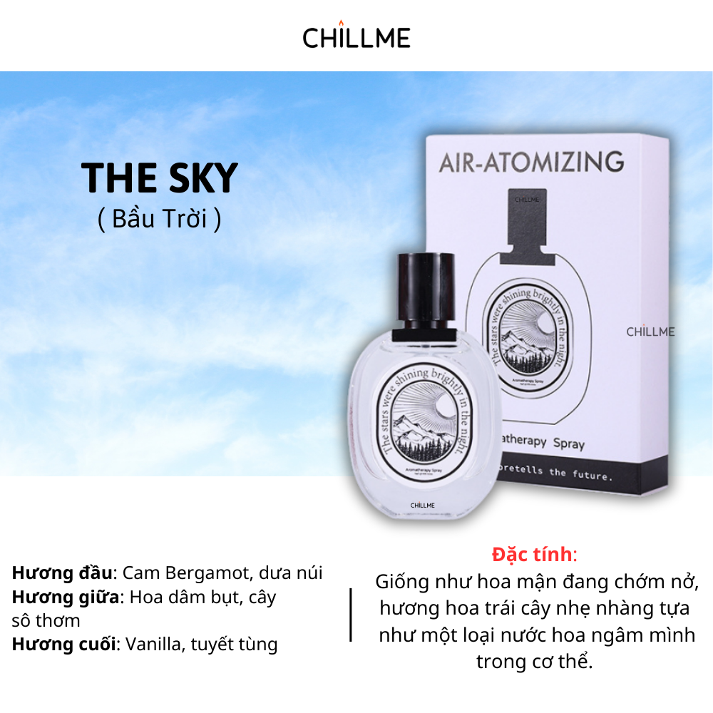  Xịt thơm quần áo Chillme hương nước hoa thơm mát 35ml 