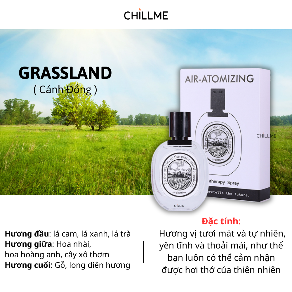  Xịt thơm quần áo Chillme hương nước hoa thơm mát 35ml 