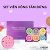  Set 6 viên xông tắm đứng Shower Steamer hoa khô quà tặng giảm stress ngủ ngon thư giãn 