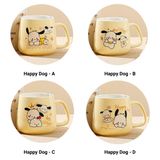  Cốc uống nước Happy dog 450ml kèm hộp quà tặng tiện lợi - LSHD01 