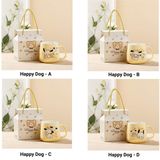  Cốc uống nước Happy dog 450ml kèm hộp quà tặng tiện lợi - LSHD01 