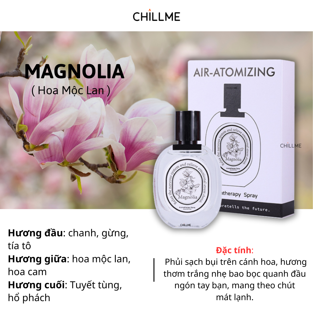  Xịt thơm quần áo Chillme hương nước hoa thơm mát 35ml 