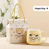  Cốc uống nước Happy dog 450ml kèm hộp quà tặng tiện lợi - LSHD01 