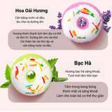  Viên thả bồn tắm bánh donut dưỡng ẩm da 40g Chillme Bath bomb hương thơm tự nhiên thư giãn 