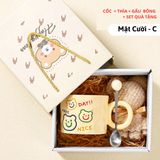  Ly sứ quà tặng Nice day 450ml kèm thìa gấu bông - LSND01 