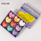  Set quà tặng 9 viên sủi bồn tắm dưỡng ẩm da khô Chillme thư giãn chăm sóc 