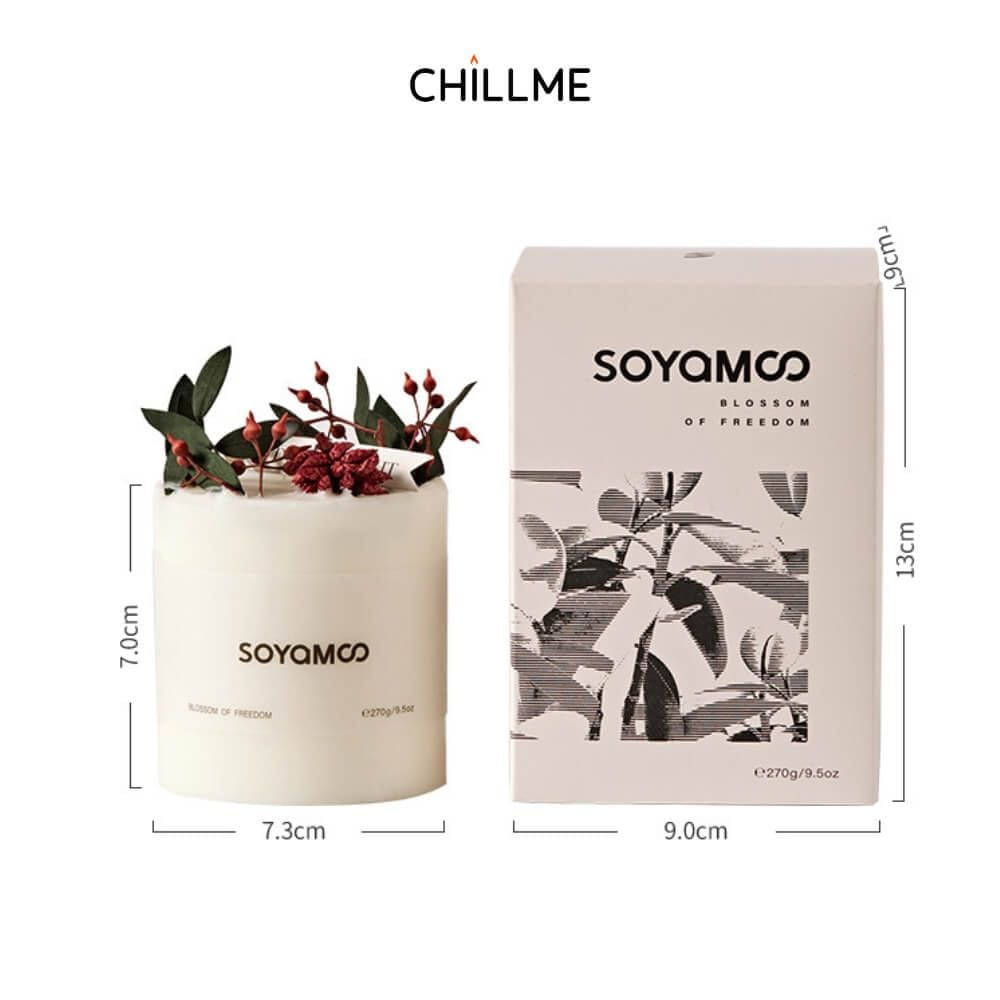  Nến thơm handmade Citta hoa cỏ 4 mùa hương thơm tự nhiên thư giãn trang trí decor phòng bàn làm việc 