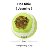  Viên sủi bồn tắm dưỡng da ( KHÔNG TẠO BỌT)  thư giãn 100g Chillme hương nước hoa decor hoa khô Bath bomb 
