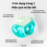  Viên giặt xả quần áo Chillme 4 trong 1 hương nước hoa khử khuẩn và Làm mềm vải thơm mát ( hộp 30 viên ) 