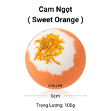  Viên sủi bồn tắm dưỡng da ( KHÔNG TẠO BỌT)  thư giãn 100g Chillme hương nước hoa decor hoa khô Bath bomb 