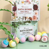 Set 12 viên sủi bồn tắm Bubble Bath bomb Forest Flowers dưỡng ẩm sáng da thư giãn 