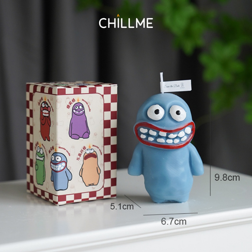  Nến Thơm phòng Mud Man Monster dễ thương cute Chillme làm quà tặng trang trí độc đáo 