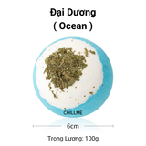  Viên sủi bồn tắm dưỡng da ( KHÔNG TẠO BỌT)  thư giãn 100g Chillme hương nước hoa decor hoa khô Bath bomb 