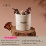  Nến thơm handmade Citta hoa cỏ 4 mùa hương thơm tự nhiên thư giãn trang trí decor phòng bàn làm việc 