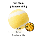  Bathbomb viên thả bồn tắm mix nhiều màu 100g Chillme dưỡng ẩm da mụn lưng thư giãn 