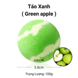  Bathbomb viên thả bồn tắm mix nhiều màu 100g Chillme dưỡng ẩm da mụn lưng thư giãn 