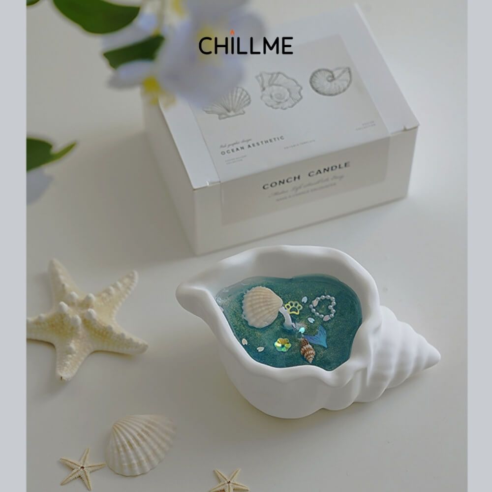  Nến thơm tealight mini hình vỏ sò handmade quà tặng sinh nhật người yêu bạn bè 