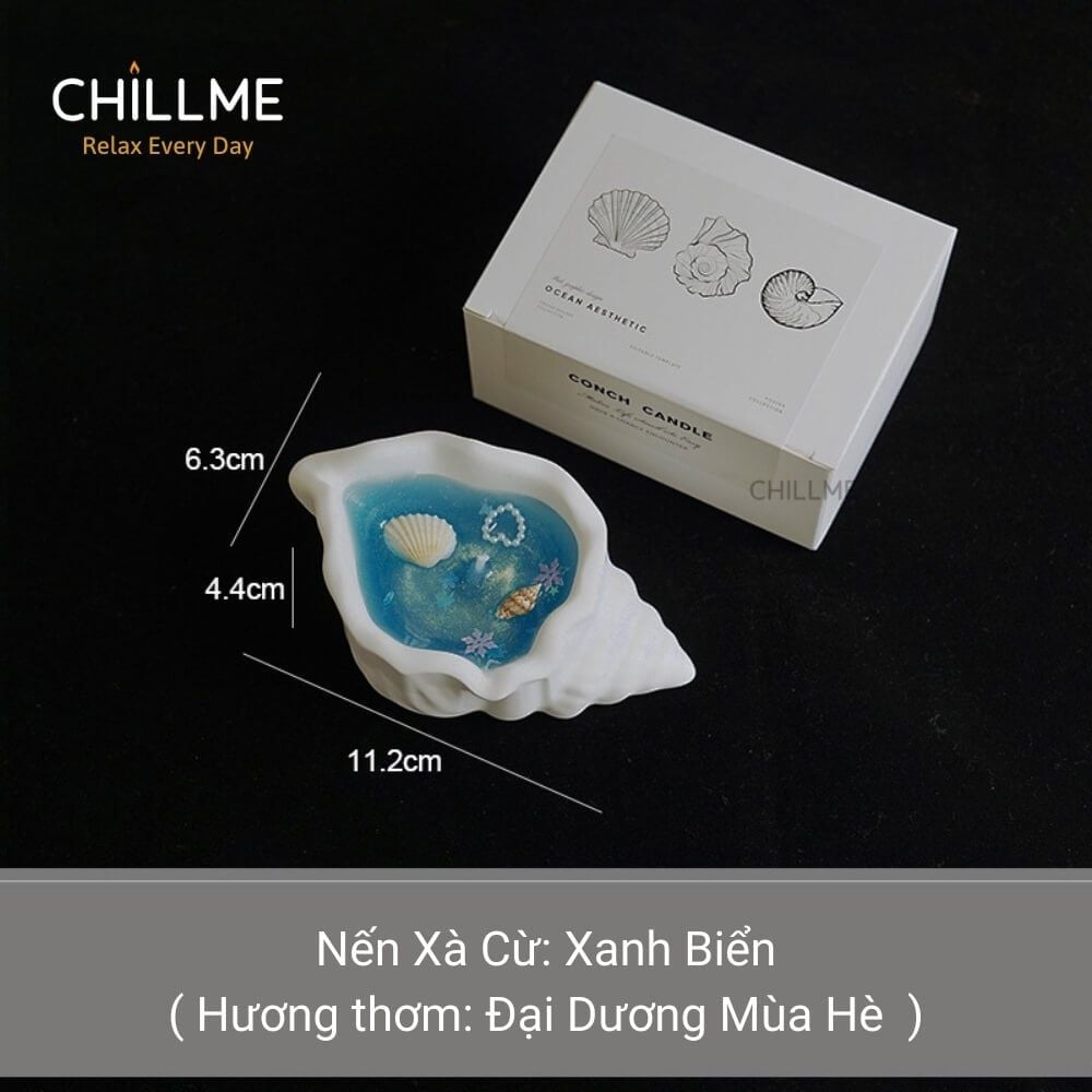  Nến thơm tealight mini hình vỏ sò handmade quà tặng sinh nhật người yêu bạn bè 