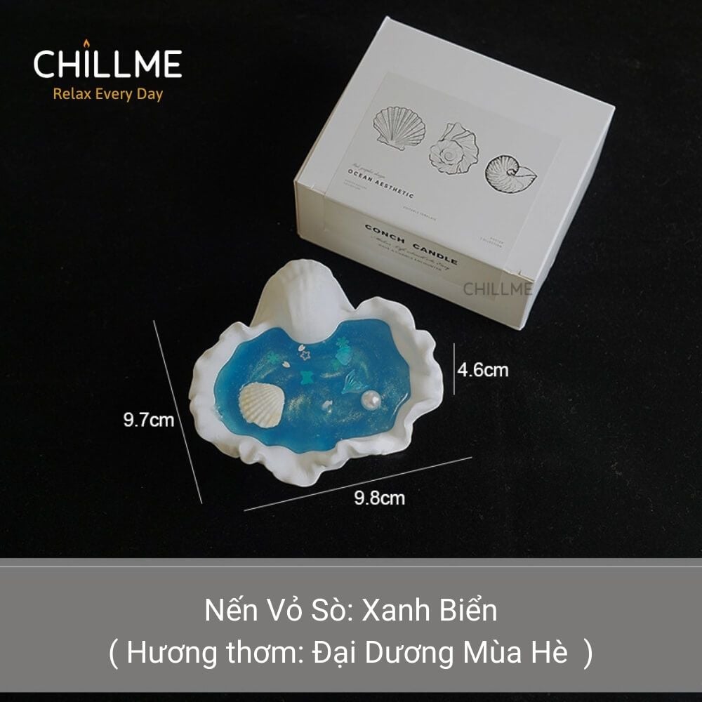  Nến thơm tealight mini hình vỏ sò handmade quà tặng sinh nhật người yêu bạn bè 